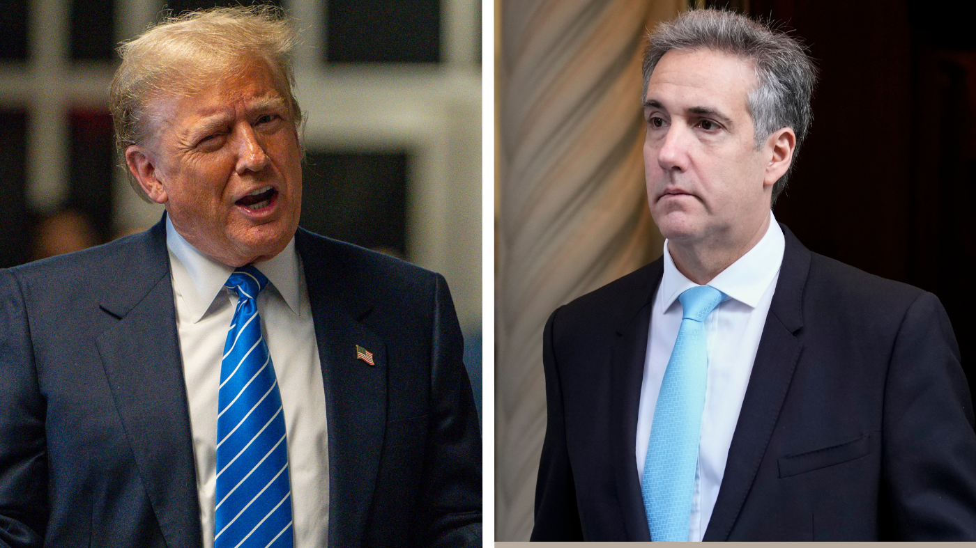 President Trump, left, and Michael Cohen