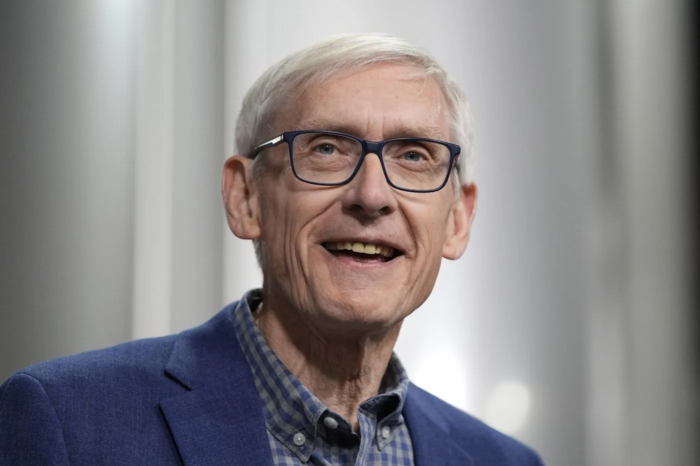 FILE – Gov. Tony Evers, D-Wis., speaks before President Joe Biden at the Earth Rider Brewery, Thursday, Jan. 25, 2024, in Superior, Wis. The Wisconsin Supreme Court on Friday, Feb. 2, 2024, agreed to hear Evers’ lawsuit against the Republican-controlled Legislature arguing that it is obstructing basic government functions. (AP Photo/Alex Brandon, File)