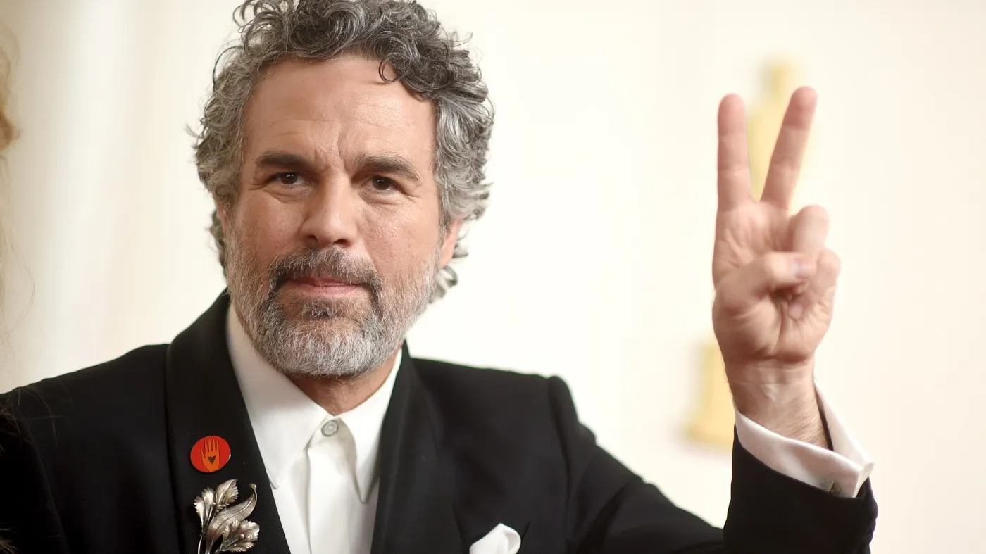 Mark Ruffalo arrives at the Oscars on Sunday, March 10, 2024, at the Dolby Theatre in Los Angeles. (Photo by Richard Shotwell/Invision/AP)