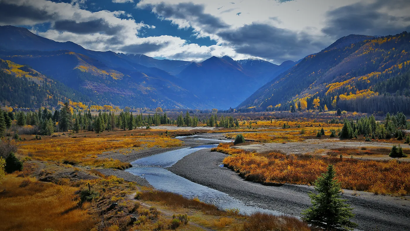The Colorado River Valley is seen in Telluride, Colo.