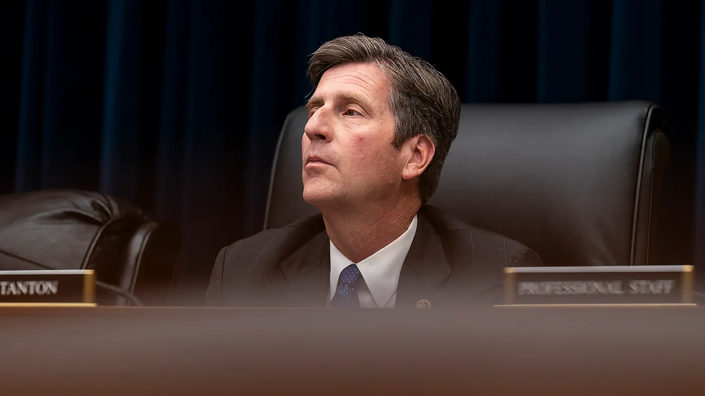 Rep. Greg Stanton (D-Ariz.) is seen during a House Transportation and Infrastructure Committee hearing to discuss improving the FEMA with acting Administrator David Richardson on Wednesday, July 23, 2025 following the flash floods in Texas earlier this month.