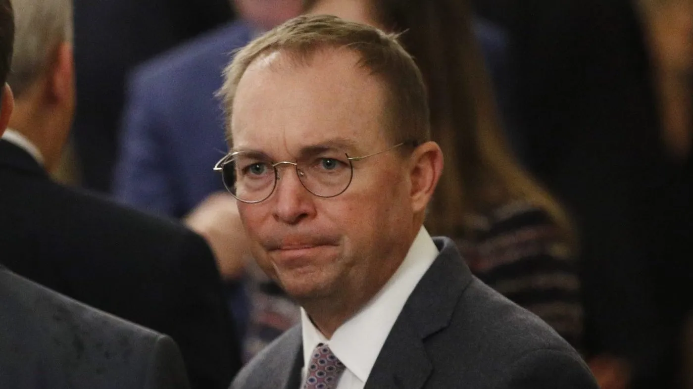 Former White House chief of staff Mick Mulvaney stands in the East Room of the White House on Feb. 6, 2020, in Washington.