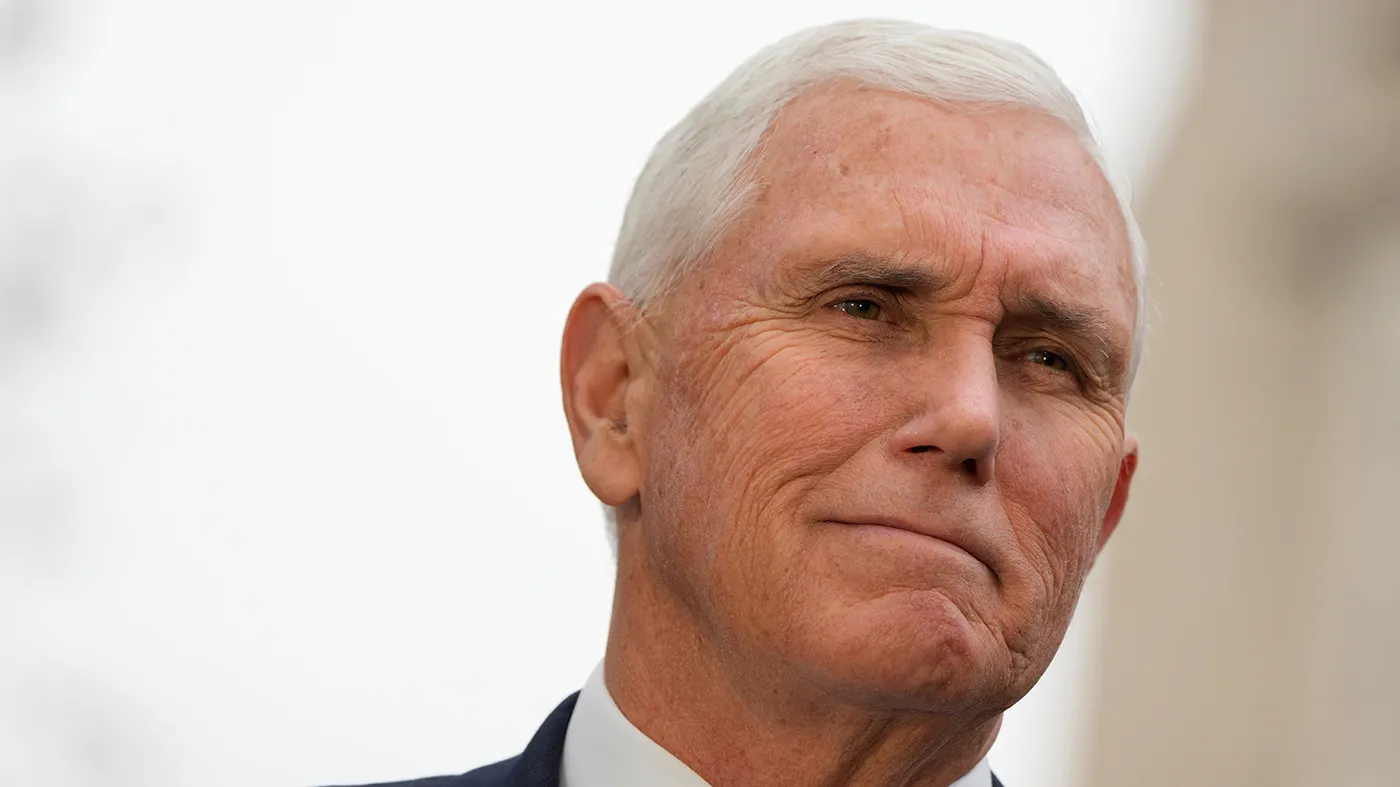 Former Vice President Mike Pence is seen at the Washington National Cathedral, Nov. 20, 2025, in Washington.