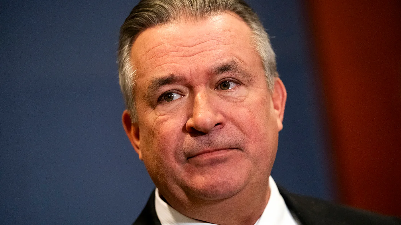 Rep. Don Bacon (R-Neb.) addresses reporters as he leaves a House briefing to hear from Defense Secretary Pete Hegseth, Joint Chiefs of Staff Chair Gen. Dan Caine and Secretary of State Marco Rubio about the situation in the Caribbean on Dec. 16, 2025.