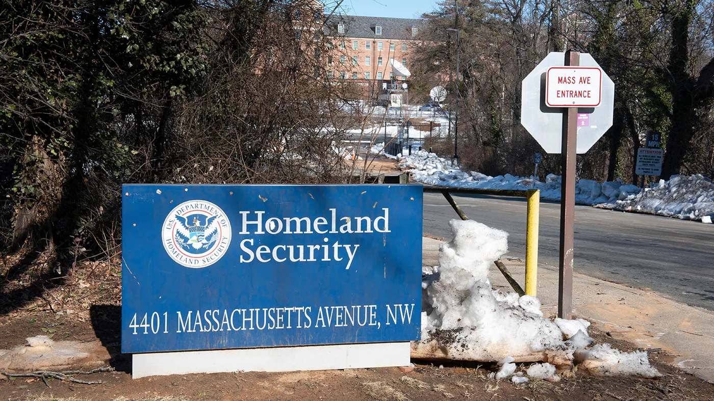 A Department of Homeland Security (DHS) facility is seen in Washington, Feb. 13, 2026.