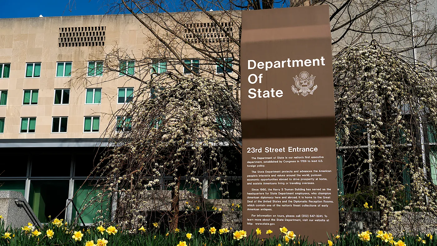 The State Department in Washington, D.C., is seen on March 30, 2026.