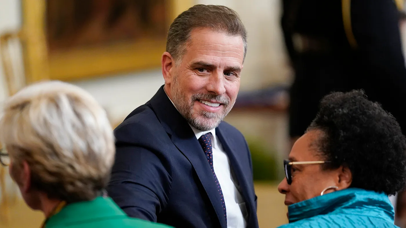Hunter Biden arrives in the East Room at the White House in Washington, July 7, 2022.