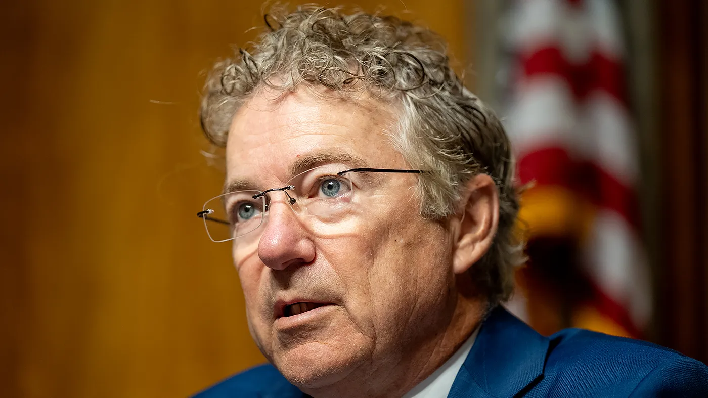 Senate Homeland Security and Governmental Affairs Committee Chairman Rand Paul (R-Ky.) questions the Post Master General during a hearing on the reforming the U.S. Postal Service business model at the Capitol on Tuesday, June 23, 2026.