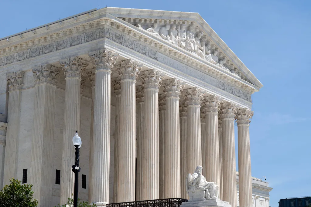 The Supreme Court is seen Tuesday, June 30, 2026, in Washington. (AP Photo/Jose Luis Magana)