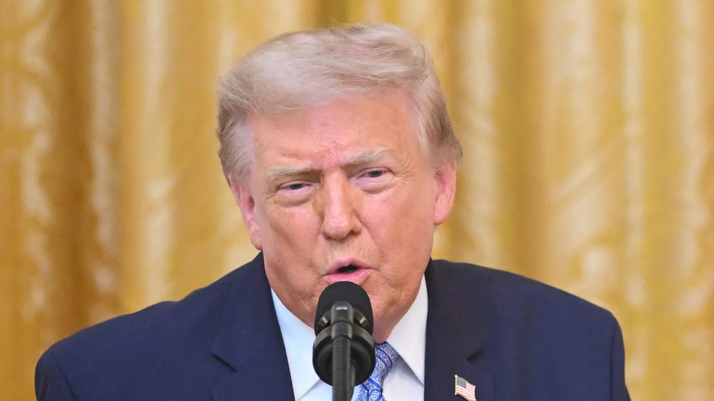 President Trump speaks in the East Room of the White House, July 16, 2026, in Washington.