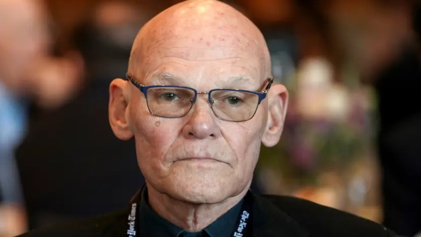 Democratic strategist James Carville attends The New York Times DealBook Summit 2025 at Jazz at Lincoln Center on Dec. 3, 2025, in New York City.
