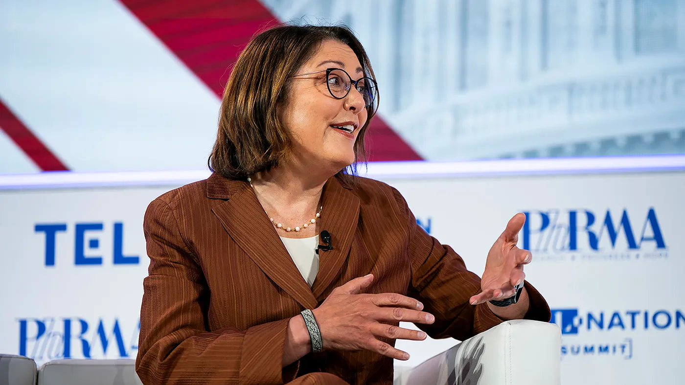 Rep. Suzan DelBene (D-Wash.) and The Hill’s senior political correspondent Amie Parnes discuss the Democrats’ midterm strategy during the second annual Hill Nation Summit at the Hamilton Hotel in Washington, D.C., on July 15, 2026.