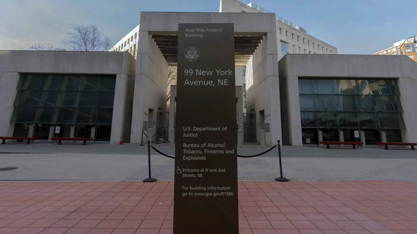 The Bureau of Alcohol, Tobacco, Firearms and Explosives building is seen in Washington, Dec. 8, 2024.