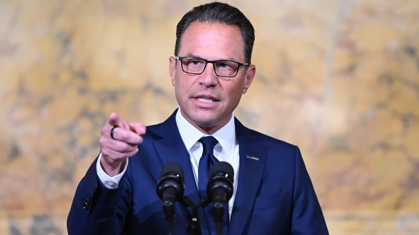 Pennsylvania Gov. Josh Shapiro speaks during a news conference at the state Capitol, Aug. 18, 2026, in Harrisburg, Pa.
