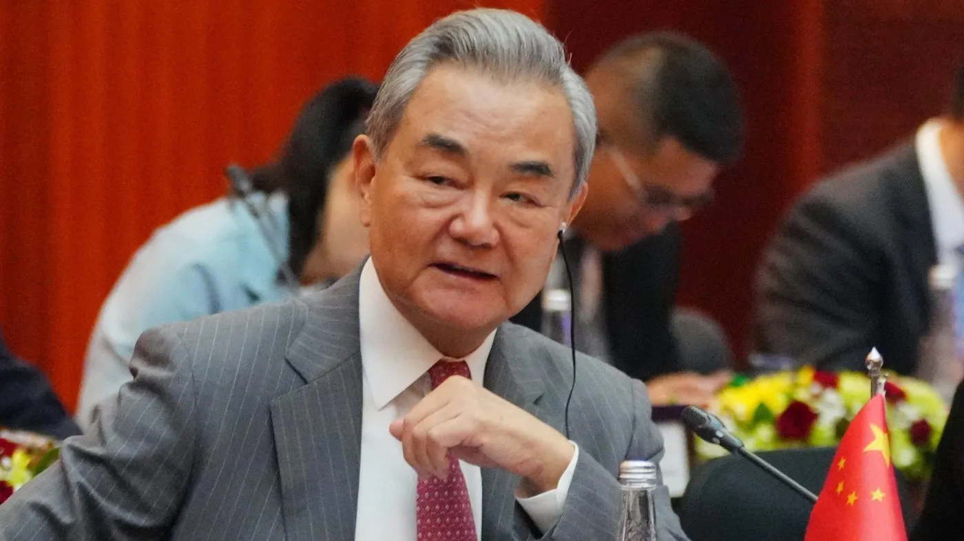 China’s Foreign Minister Wang Yi attends the Comprehensive Strategic Dialogue between Indonesia and China in Jakarta, Indonesia, Aug. 21, 2026.