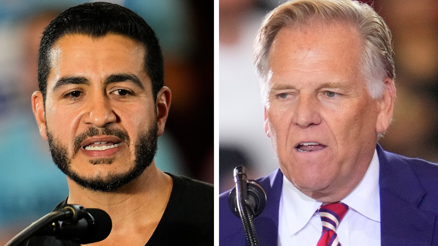 Michigan Democratic Senate nominee Abdul El-Sayed and former Rep. Mike Rogers (R).