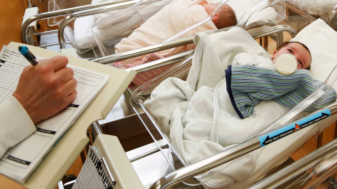 FILE – This Feb. 16, 2017 file photo shows newborn babies in the nursery of a postpartum recovery center in upstate New York. (AP Photo/Seth Wenig, File)