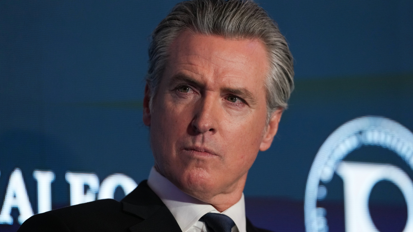 California Gov. Gavin Newsom attends the National Association of Latino Elected and Appointed Officials conference in Los Angeles on July 14, 2026.