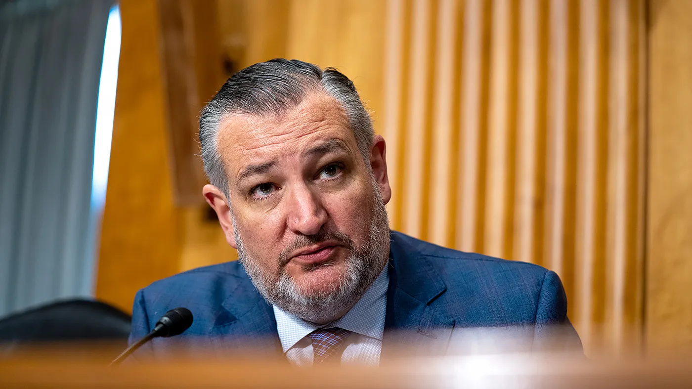 Sen. Ted Cruz (R-Texas) during a Senate Foreign Relations Committee nomination hearing at the U.S. Capitol in Washington, D.C., on July 30, 2026.