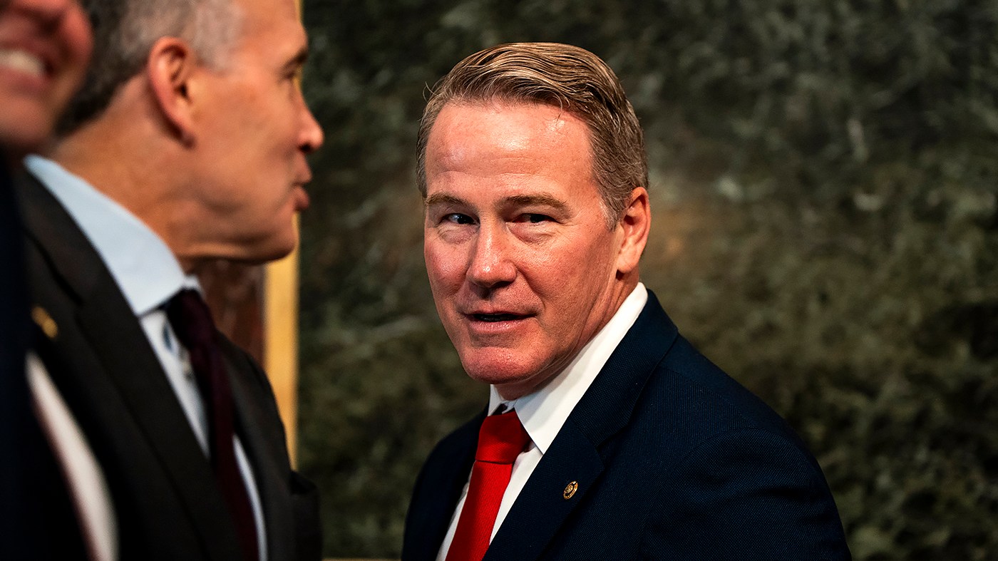 Rep. Jon Husted (R-Ohio) is seen before a congressional roundtable on anti-fraud initiatives with Vice President Vance at the Eisenhower Executive Office Building on the White House campus in Washington, D.C., on Wednesday, August 5, 2026.