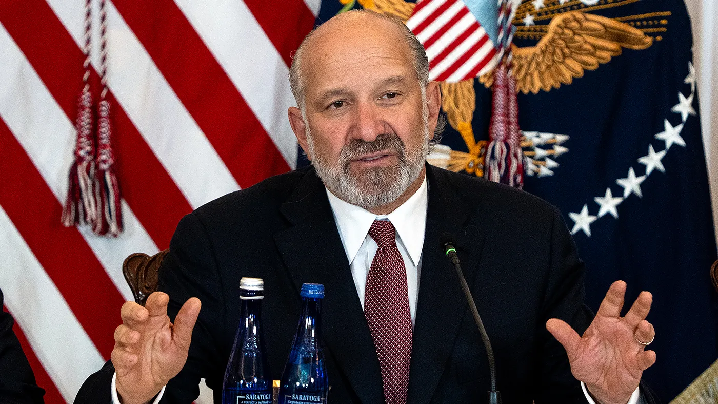 Secretary of Commerce Howard Lutnick speaks at the American Mining, American Jobs Round Table to discuss the future of U.S. mining operations at the U.S. State Department in Washington, D.C., on Aug. 7, 2026.