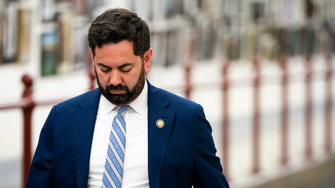 Rep. Michael Lawler (R-N.Y.) heads to the Capitol for the last series of votes before the August recess on Thursday, July 23, 2026.