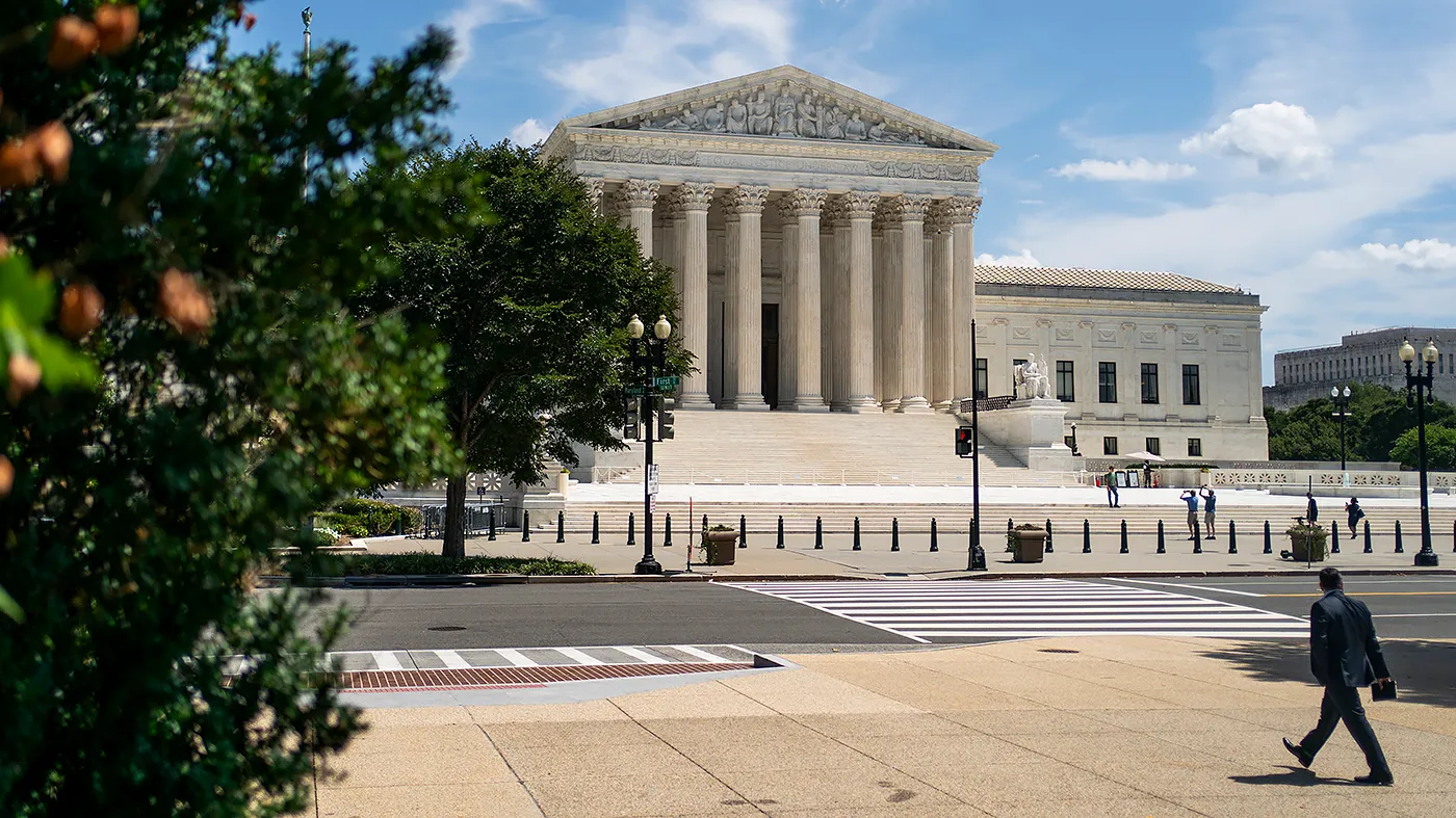 The Supreme Court in Washington, D.C., is seen on Aug. 26, 2026.
