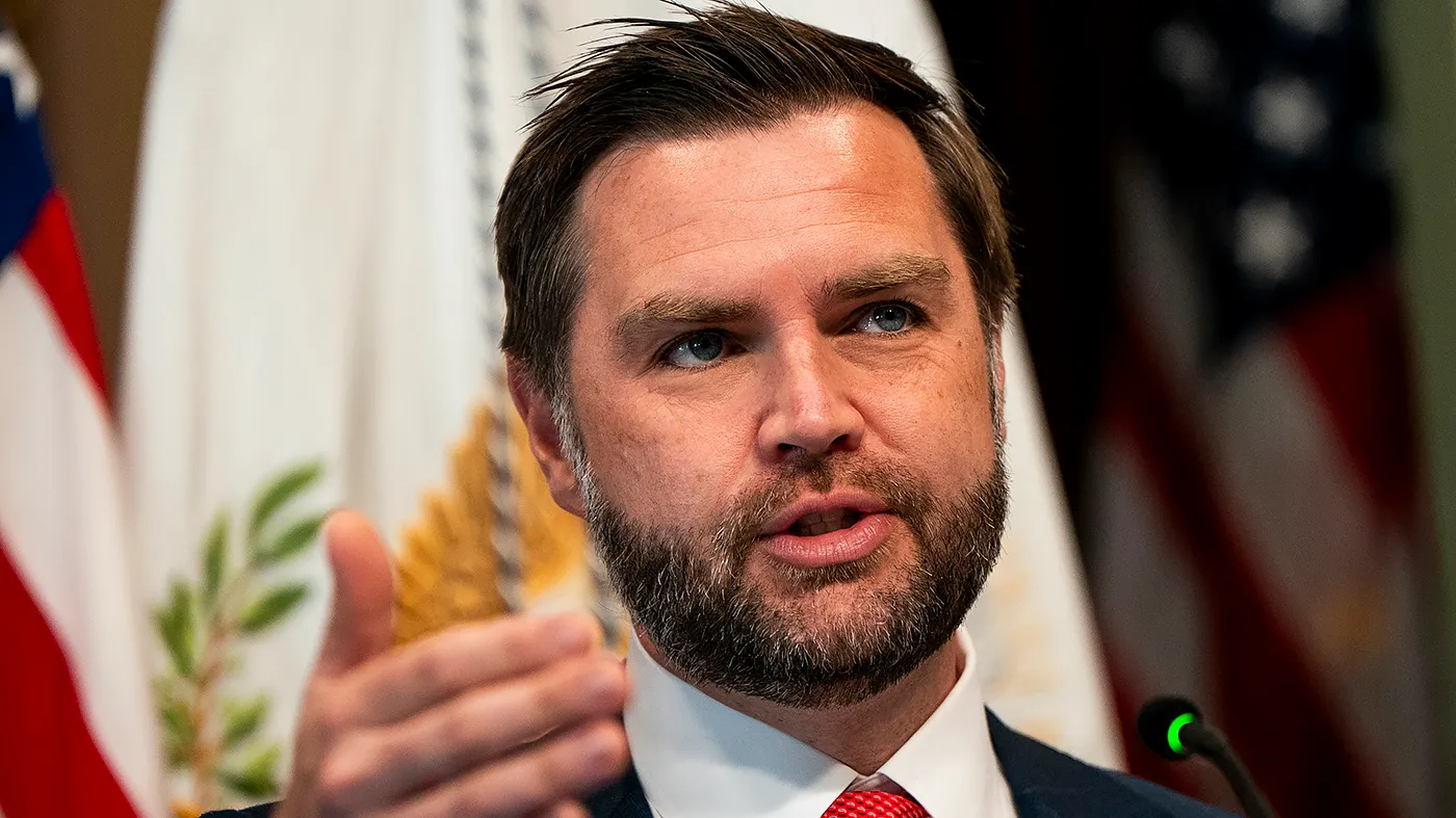 Vice President Vance gives remarks at a congressional roundtable on anti-fraud initiatives at the Eisenhower Executive Office Building on the White House campus in Washington, D.C., on Aug. 5, 2026.