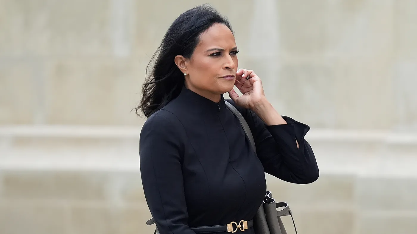 Kristen Welker, an NBC News anchor, arrives at a funeral service for the late Sen. Lindsey Graham (R-S.C.) at the Washington National Cathedral, on July 28, 2026, in Washington.