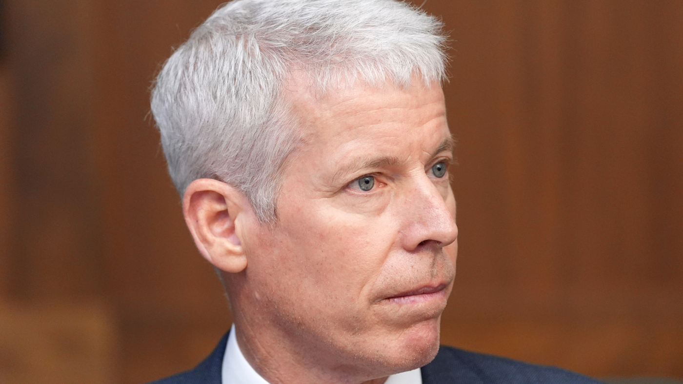 Energy Secretary Chris Wright listens during a cabinet meeting, Friday, July 31, 2026, at Camp David, the presidential retreat, near Thurmont, Md., Friday, July 31, 2026. (AP Photo/Jacquelyn Martin)