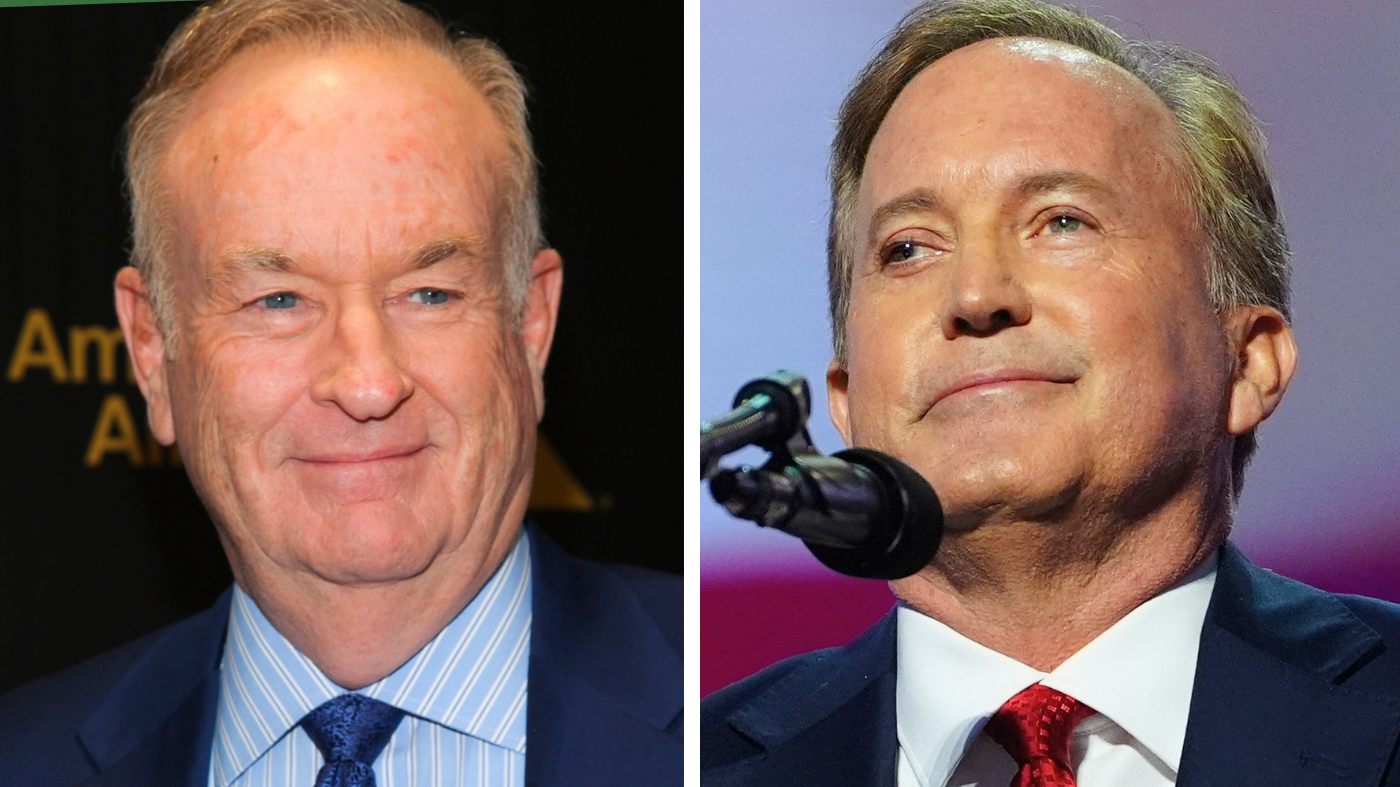 Political commentator Bill O’Reilly and Texas Attorney General Ken Paxton, the Lone Star State’s GOP Senate nominee.