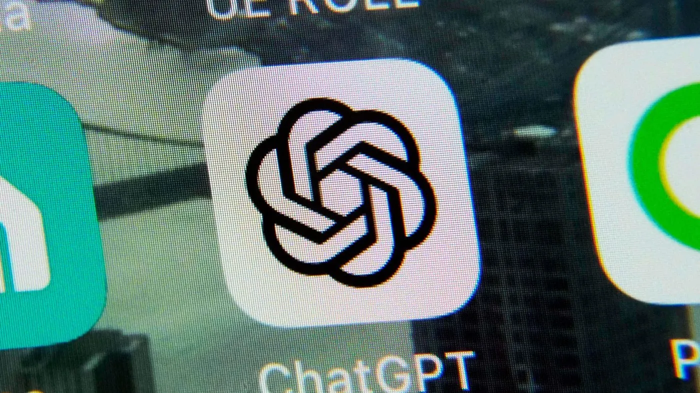 The ChatGPT app is displayed on an iPhone in New York, May 18, 2023.