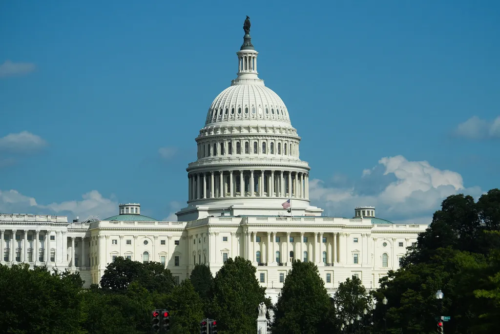 The U.S. Capitol is seen from Pennsylvania Avenue, Aug. 30, 2026, in Washington.