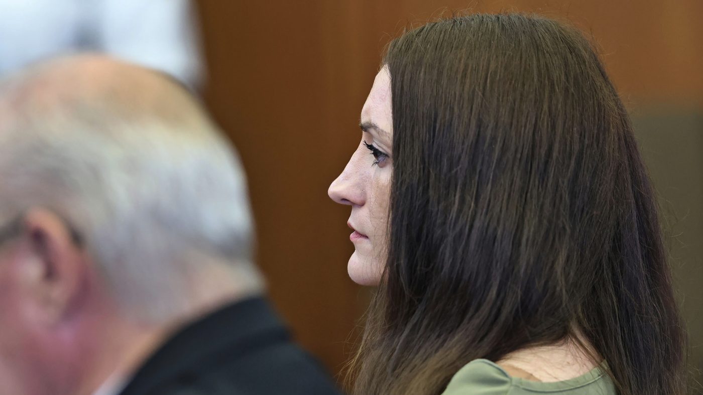 Lindsay Clancy looks on as the jury has indicated they they are unable to reach a verdict during her murder trial on Friday, Sept. 4, 2026, in Plymouth, Mass. (Greg Derr /The Patriot Ledger via AP, Pool)