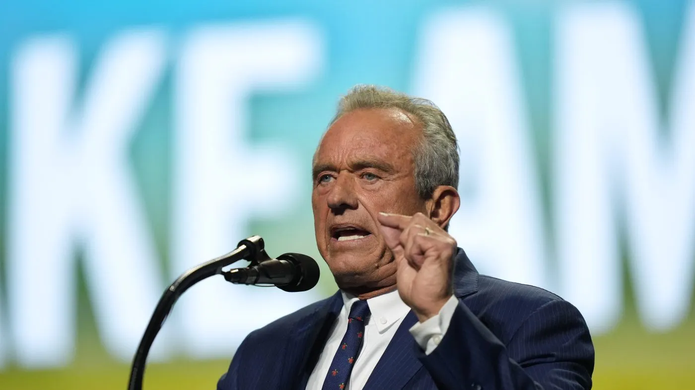 Health and Human Services Secretary Robert F. Kennedy Jr., speaks at the Republican convention, Sept. 10, 2026, in Dallas.