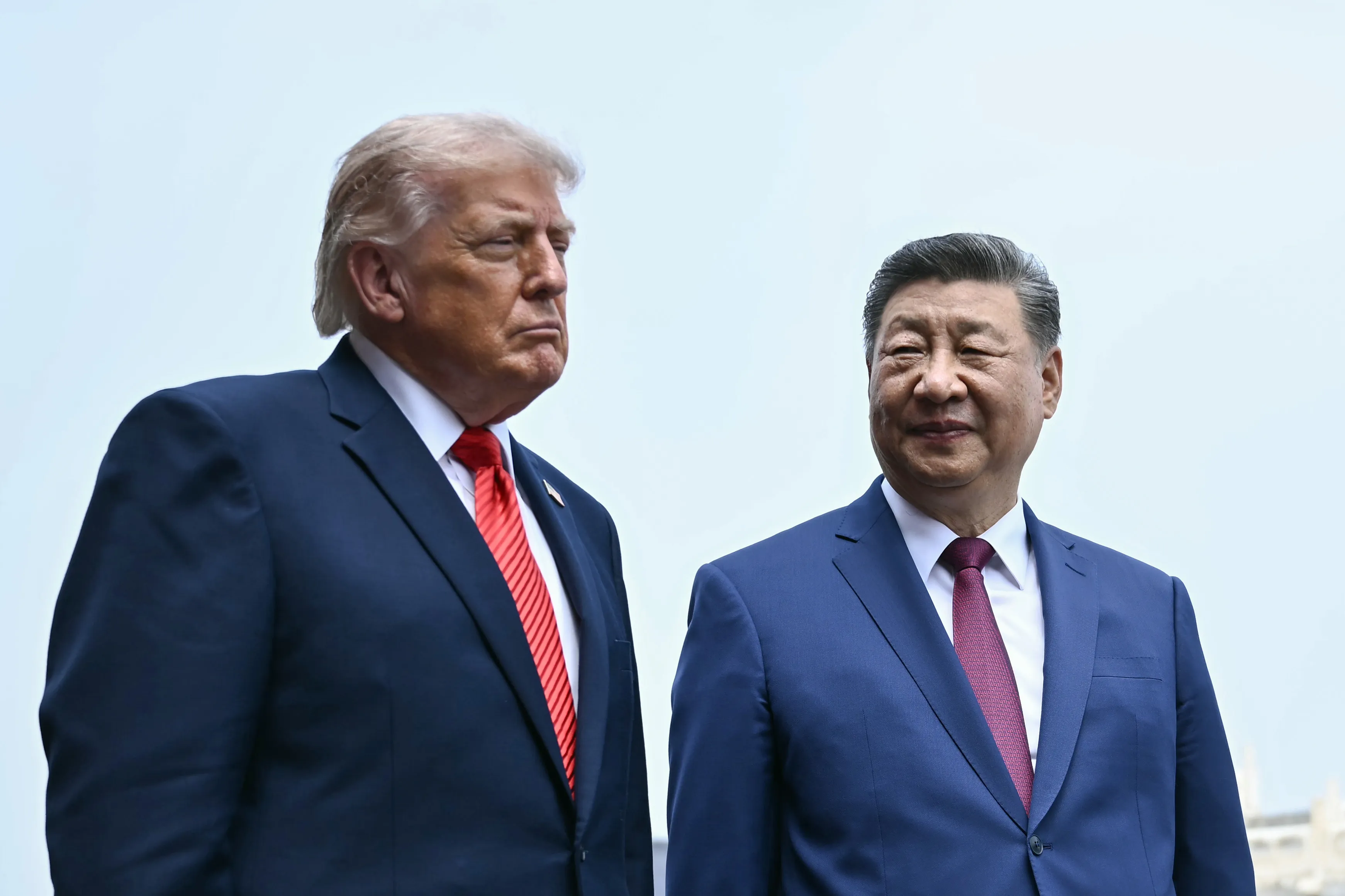 FILE – China’s President Xi Jinping, right, and U.S. President Donald Trump visit the Temple of Heaven in Beijing, May 14, 2026. (Brendan Smialowski/Pool Photo via AP, File)