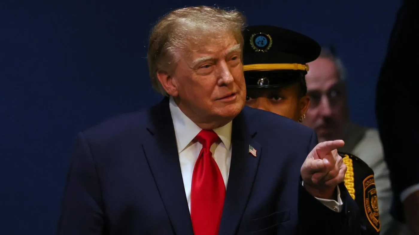 President Trump arrives to speak during the 81st session of the United Nations General Assembly at United Nations headquarters on Sept. 22, 2026.