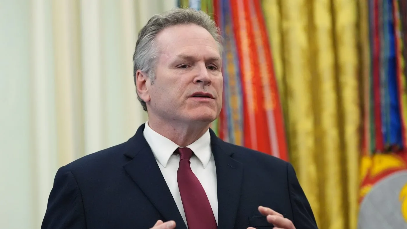 Alaska Gov. Mike Dunleavy speaks in the Oval Office of the White House during an event with President Donald Trump, Wednesday, Sept. 30, 2026, in Washington. (AP Photo/Alex Brandon)