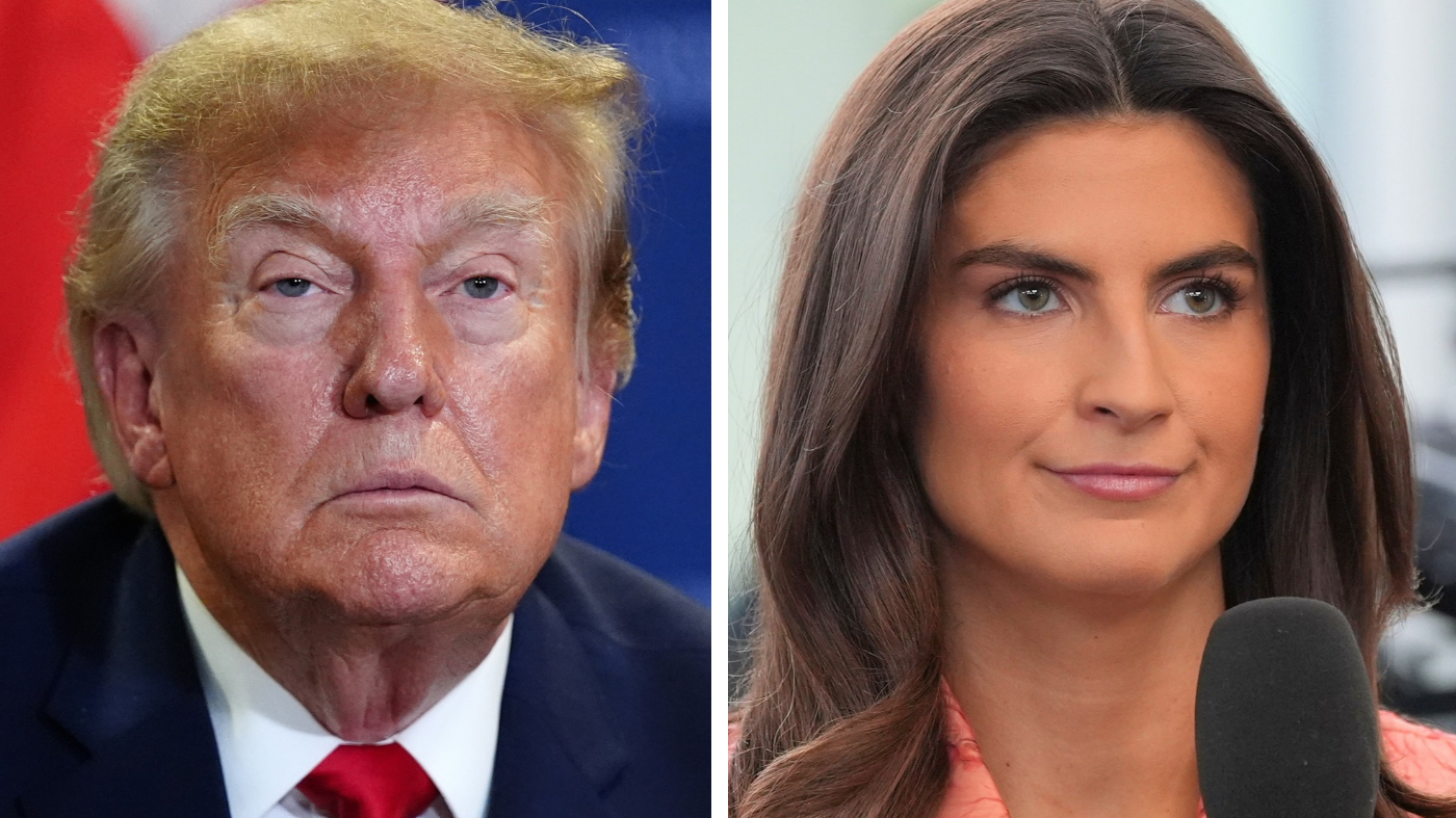 President Trump and CNN host Kaitlan Collins.