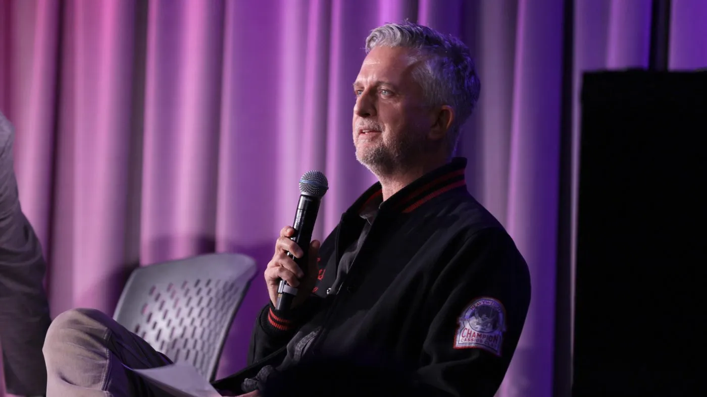 Bill Simmons speaks onstage at “Reel To Reel: Yacht Rock: A Dockumentary” at GRAMMY Museum L.A. Live on Nov. 21, 2024, in Los Angeles.