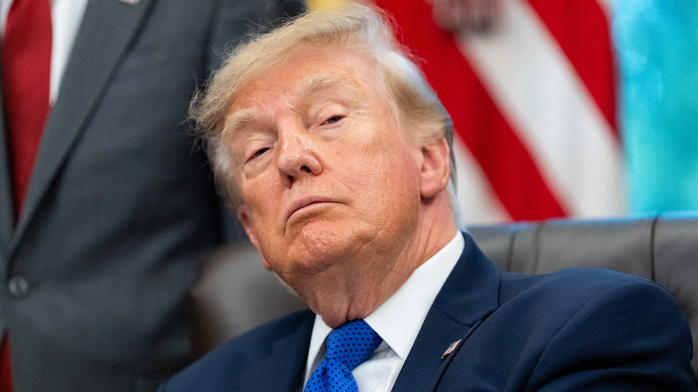 President Trump speaks in the Oval Office of the White House, Sept. 28, 2026, in Washington.