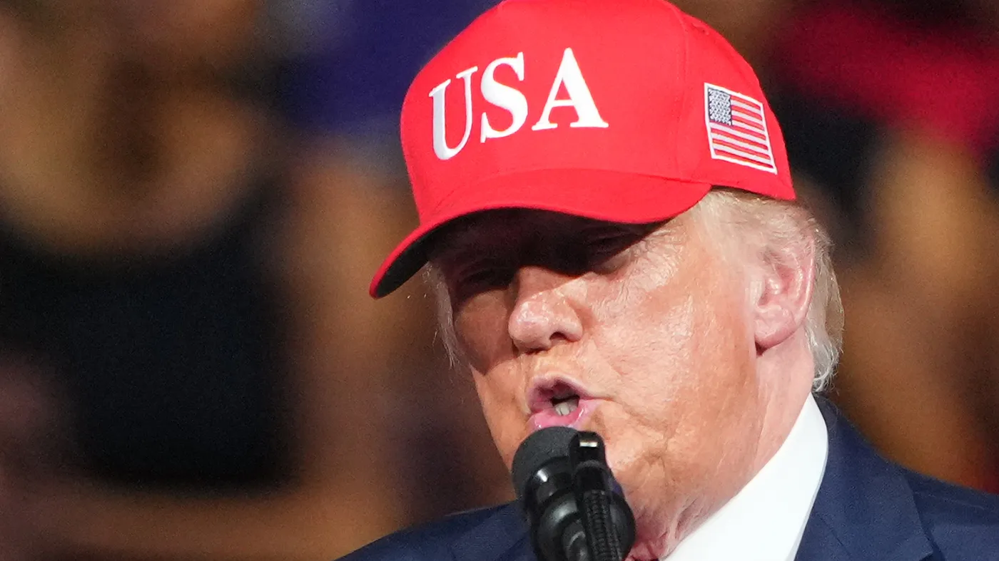 President Trump speaks during a campaign rally at the Gastonia Municipal Airport, Sept. 16, 2026, in Gastonia, N.C.