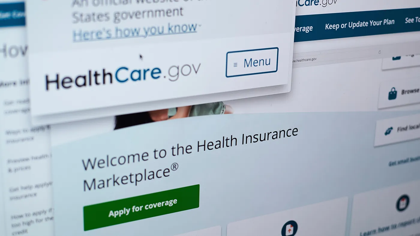 Pages from the U.S. Affordable Care Act health insurance website, healthcare.gov, are displayed on a computer screen in New York, Aug. 19, 2025. (Patrick Sison, Associated Press file)