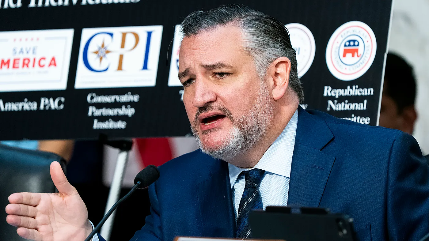 Sen. Ted Cruz (R-Texas) questions former special counsel Jack Smith during a Senate Judiciary Committee hearing to discuss Smith’s investigations into President Trump, Arctic Frost and allegedly targeting Republicans on Tuesday, September 29, 2026.