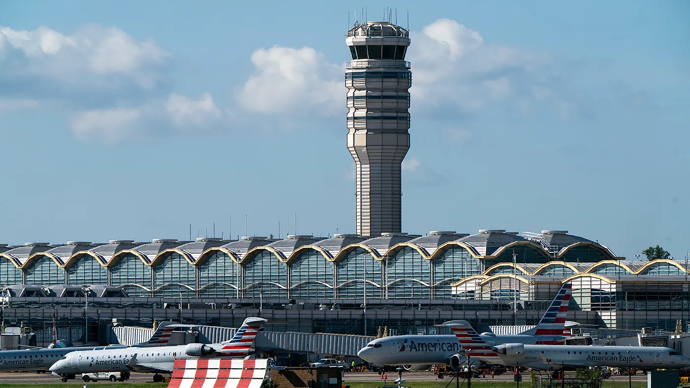 Reagan Washington National Airport in Arlington, Va., is seen on Sept. 18, 2026.