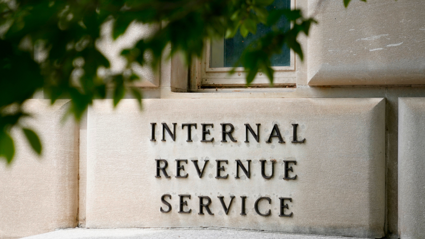 FILE – A sign outside the Internal Revenue Service building is photographed May 4, 2021, in Washington. (AP Photo/Patrick Semansky, File)