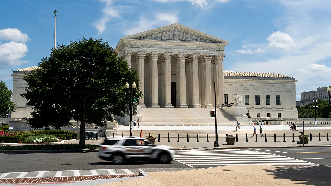 The Supreme Court in Washington, D.C., is seen on Aug. 26, 2026.