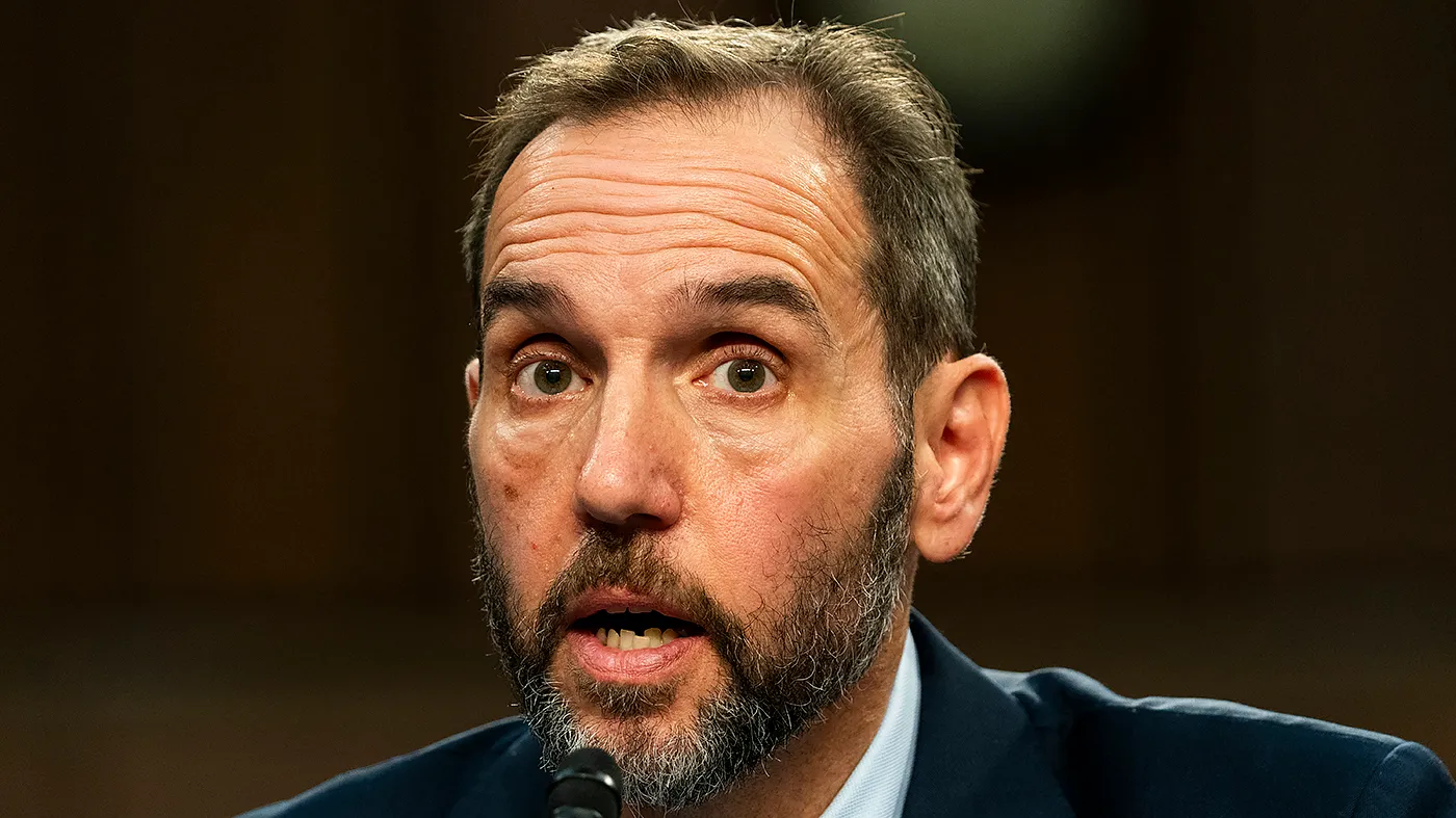 Former special counsel Jack Smith answers questions during a Senate Judiciary Committee hearing to discuss his investigations into President Trump, Arctic Frost and allegedly targeting Republicans on Sept. 29, 2026.