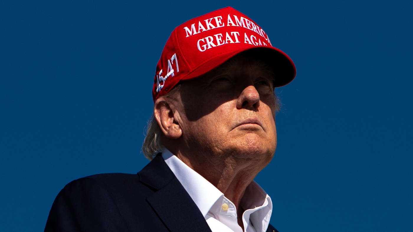 President Trump boards Air Force One at Morristown Airport on Sept. 7, 2026, in Morristown, N.J.