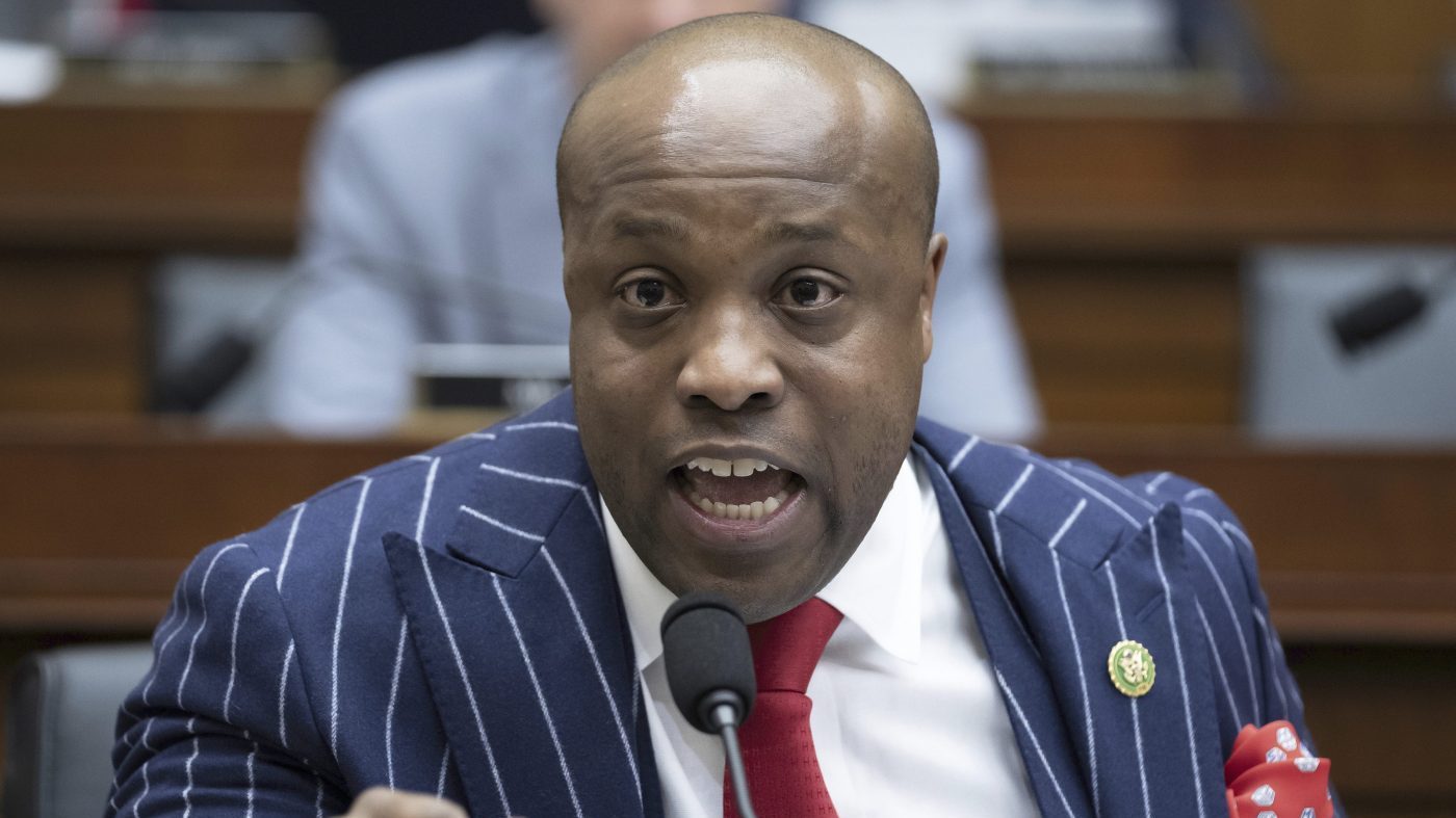 Rep. Wesley Hunt (R-Texas) speaks during a House Judiciary Committee meeting at the Capitol in Washington, Feb. 1, 2023.